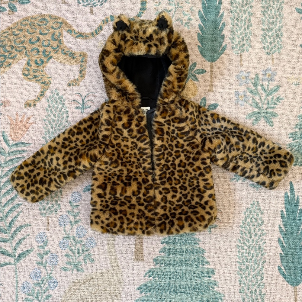 Baby gap leopard jacket, size 2t